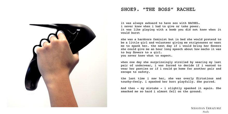 Illustration for article titled Whiny Manchild Designs Shoes Based On Exes, Calls It Art